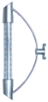 Termometru de Exterior cu Suport Semicerc