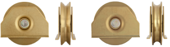 Roata Semi-ingropata Sudabila cu Rulment pentru Porti Culisante / D[mm]: 100; Profil: V; S[kg]: 175